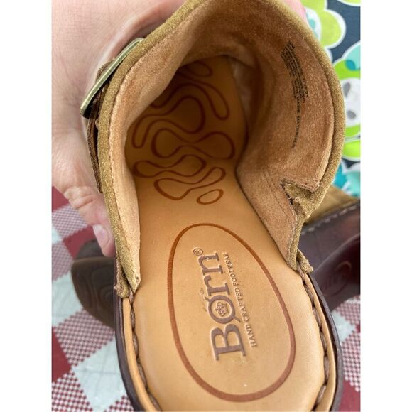 Born Hannah Slip on Mule Buckle clogs - Picture 8 of 9